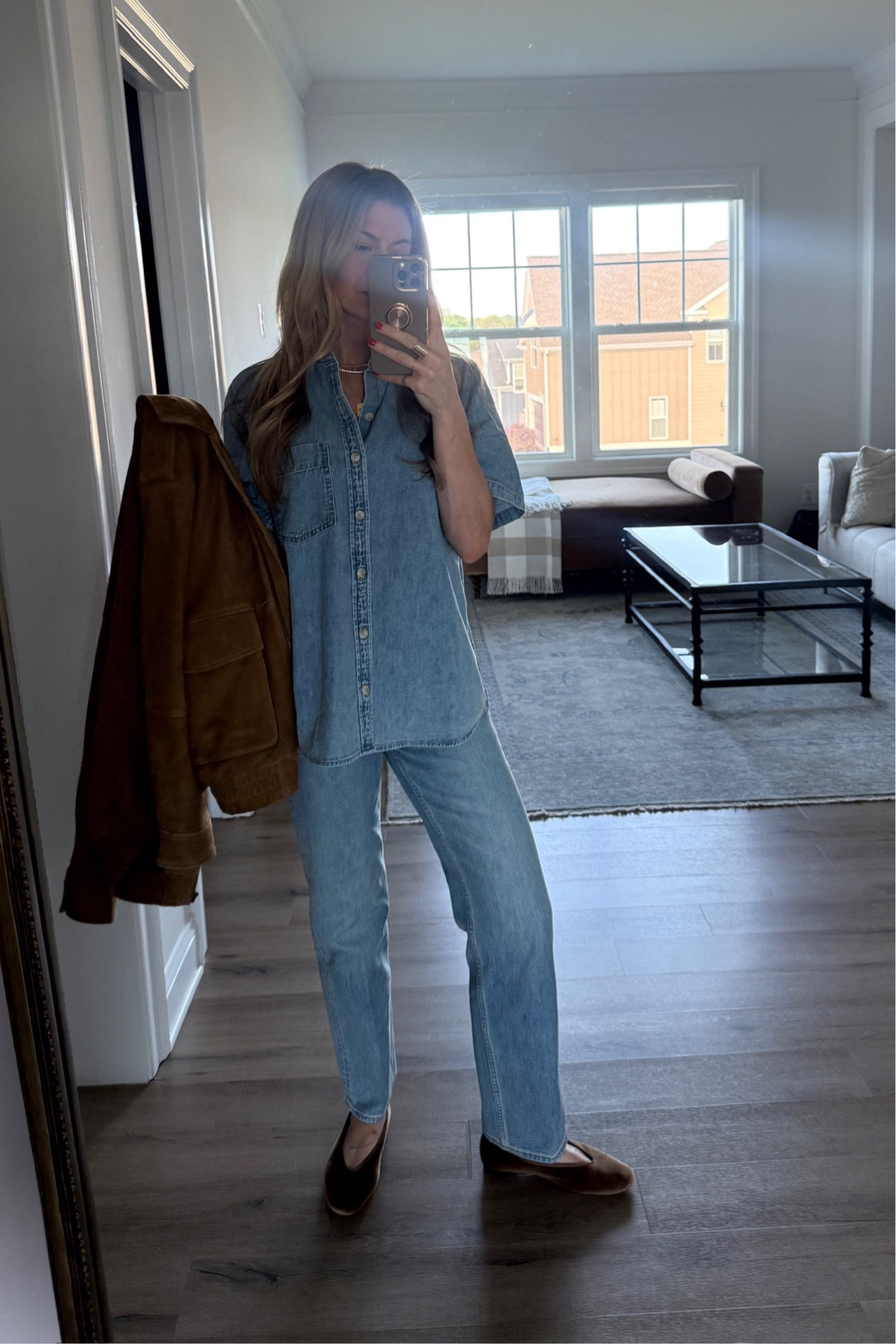 Denim on denim OOTD! 

#LTKdayinmylife #LTKootd #LTKSeasonal