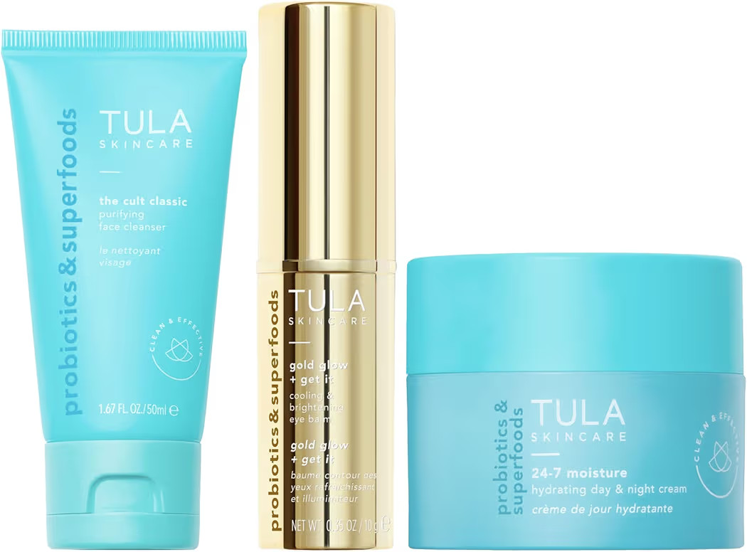 TULA Skin Care Greatest Hits Skincare Discovery Kit, Includes Gold Glow & Get It Eye Balm 0.35 oz... | Amazon (US)
