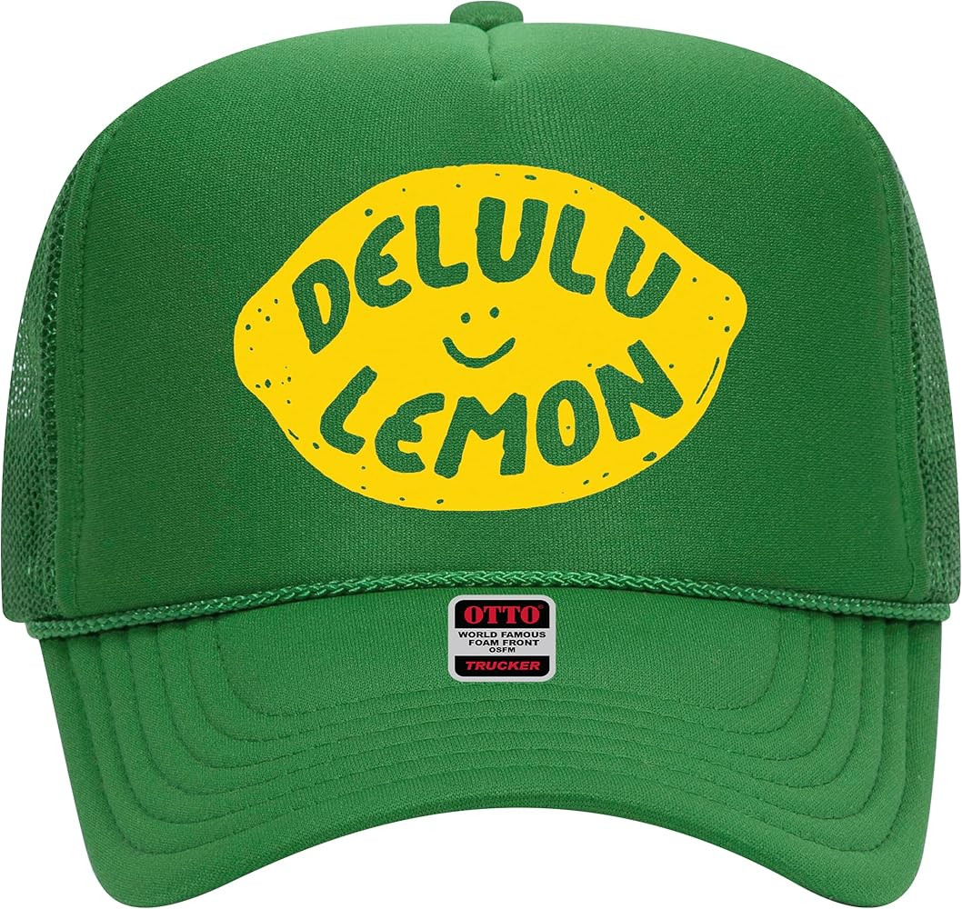 Delulu Lemon Trucker Hat - Premium Snapback for Men and Women - Trendy Funny Cute Cowboy Vintage ... | Amazon (US)