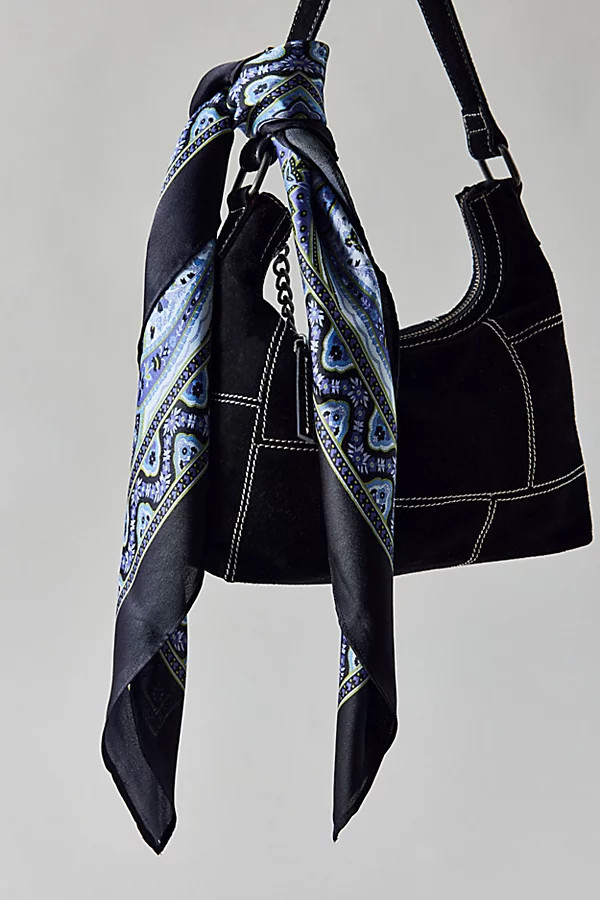 Autumn Silky Bandana in Blue, Women's at Urban Outfitters | Urban Outfitters (US and RoW)