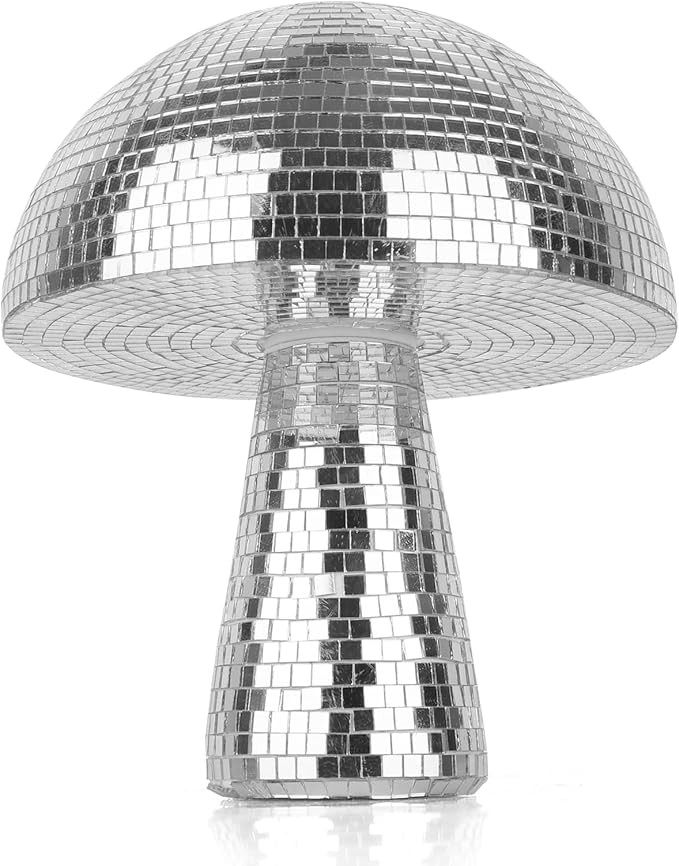 Creative Mushroom Disco Ball for Party, Table Decor Mirror Retro Handmade Disco Ball Mushroom Sha... | Amazon (US)