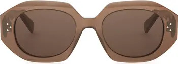 CELINE Bold 3 Dots 52mm Geometric Sunglasses | Nordstrom | Nordstrom
