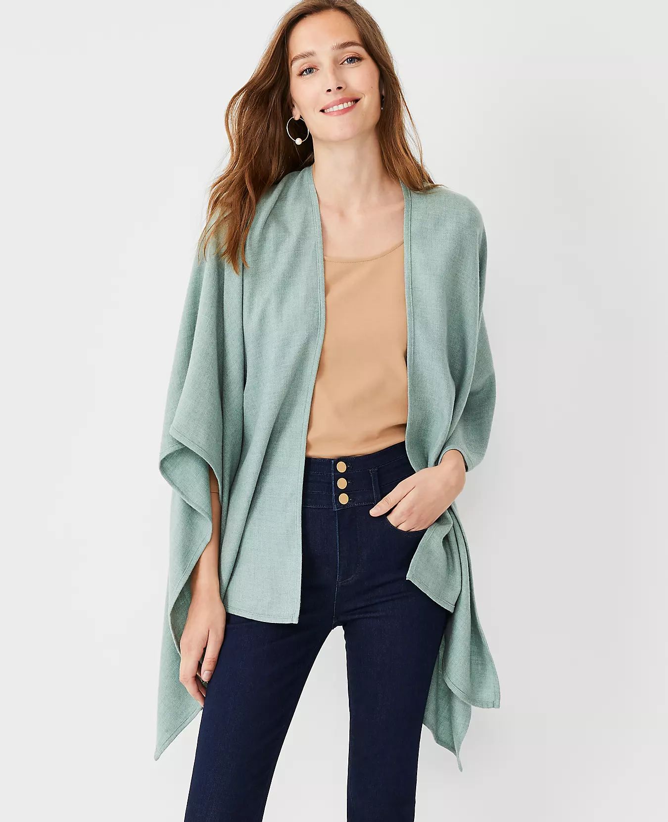 Open Front Poncho | Ann Taylor (US)