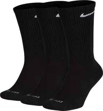 Assorted 3-Pack Everyday Plus Cushion Crew Training Socks | Nordstrom