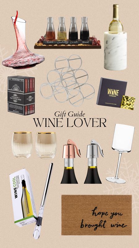 Gift guide for my wine lovers 🍷

wine, wine glasses, amazon wine glass, chic wine glass, decanter, wine rack, gifts for her, gift guide, gifts under $50, gifts under $100

#LTKunder100 #LTKSeasonal #LTKHoliday