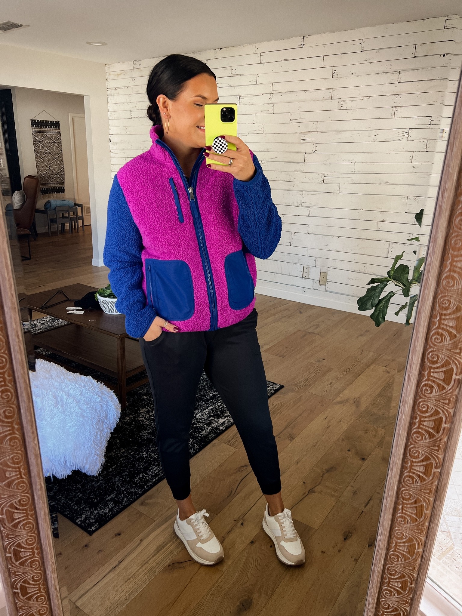 Patagonia vibes Sherpa jacket from Walmart. 
Jacket: Large
Joggers: Large
Shoes: True to size

#LTKstyletip #LTKunder50 #LTKfit