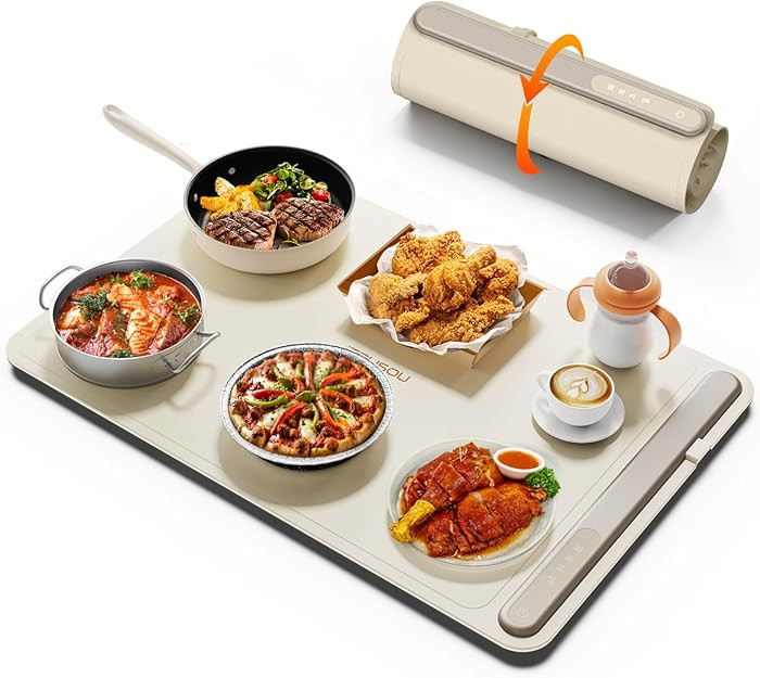 Warming Mat for Food (24"x16") - iTRUSOU 3-Year Classic Electric Warming Tray with 3-Level Temp C... | Amazon (US)