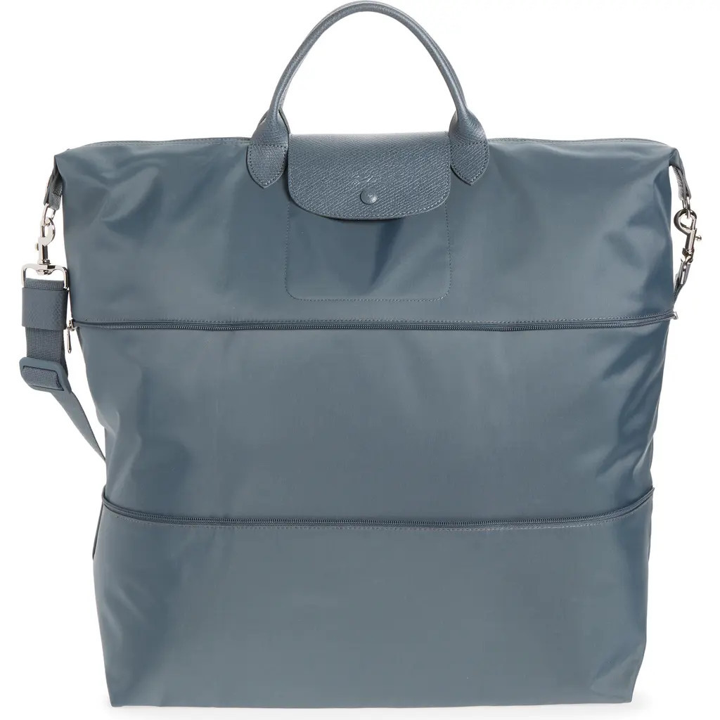 Longchamp Le Pliage One S Canvas Travel Bag Expandable in Anthracite at Nordstrom | Nordstrom