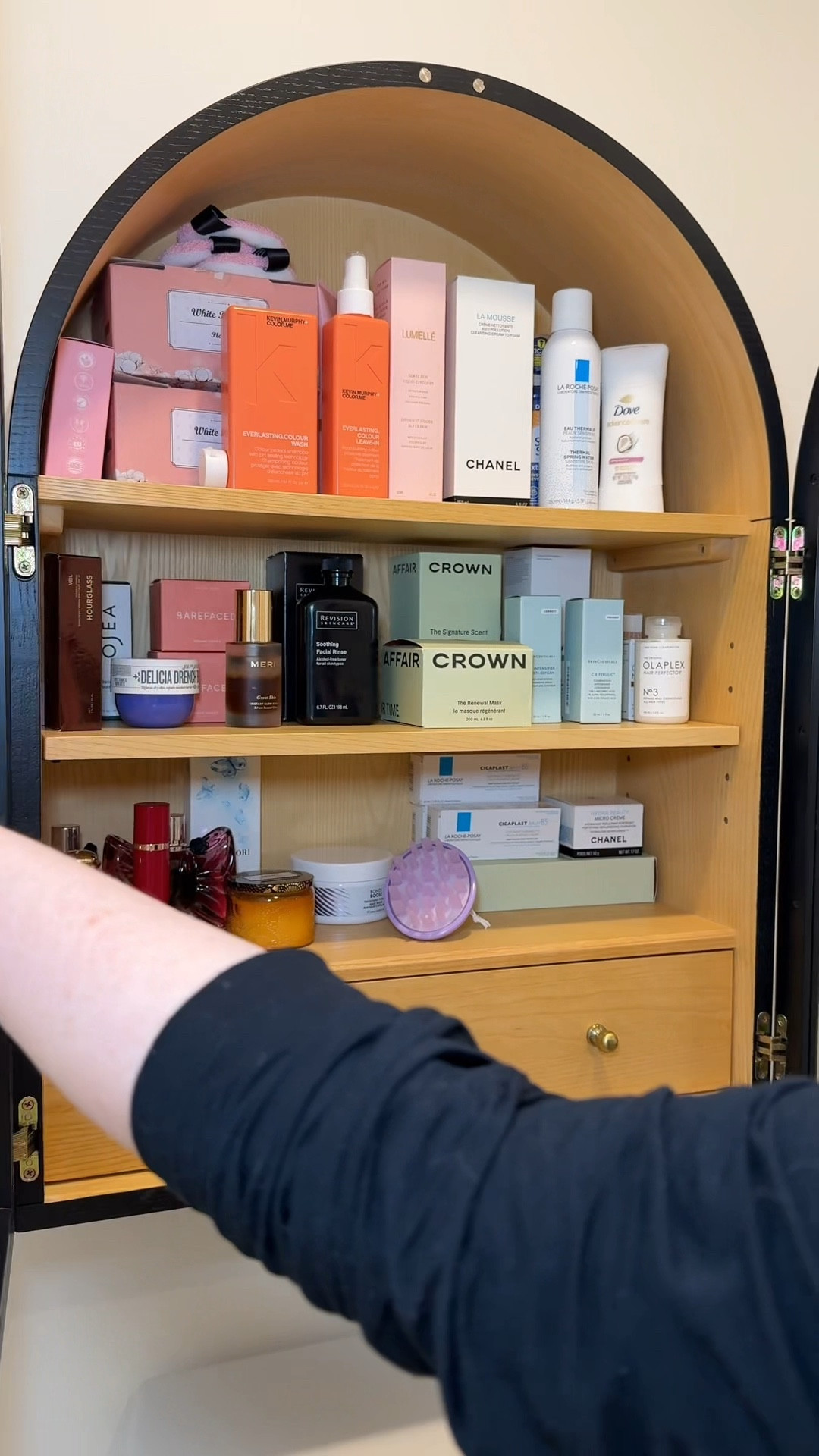 The most gorgeous bathroom storage cabinet! Fits tons and I love that I can see it all! I got the large size 

#LTKHome #LTKBeauty