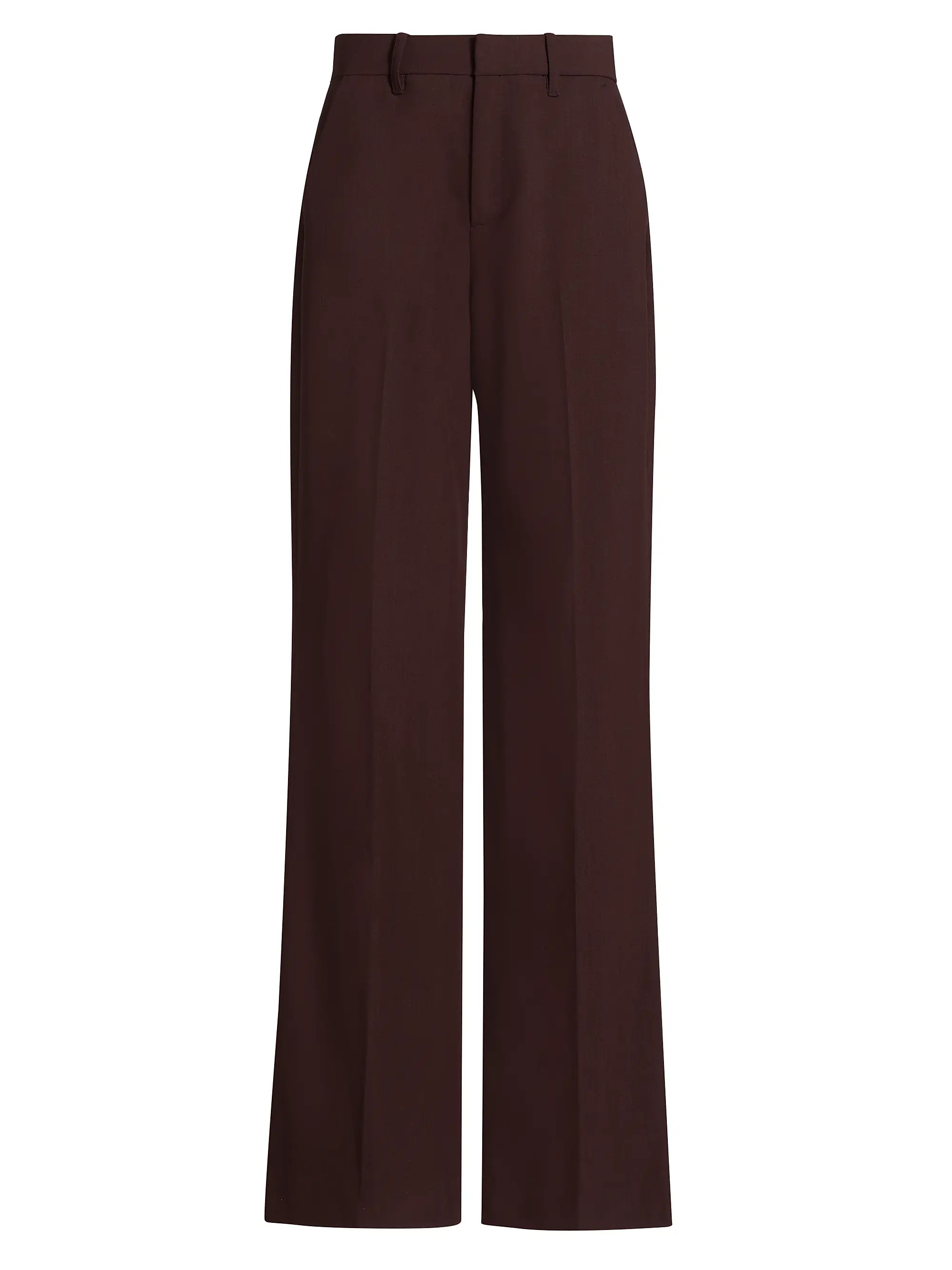 Hirsh Wool-Blend Straight-Leg Pants | Saks Fifth Avenue
