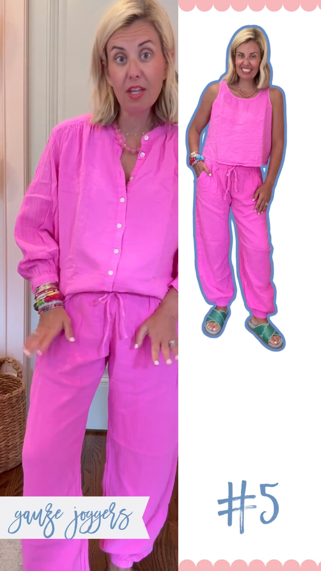 Oh the ways we are going to style this set!! This is so good!! 

I’m in xs and 38.5 sandals (1/2 size up)
*Code Catherine30 at Allie + Bess for 30% off today and tomorrow only ￼

#LTKdayinmylife #LTKootd #LTKmomlife