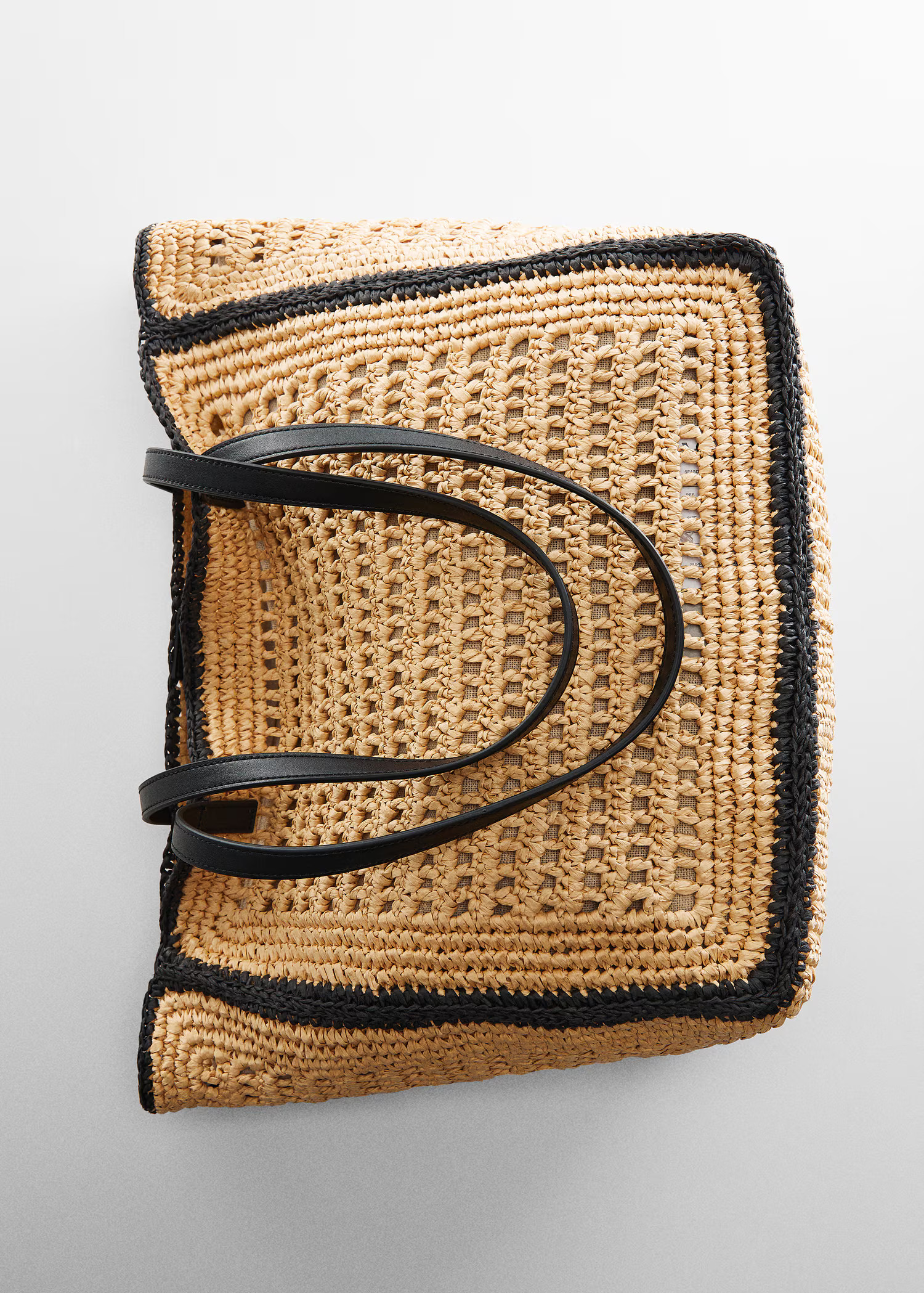 Natural fiber shopper bag | MANGO (US)