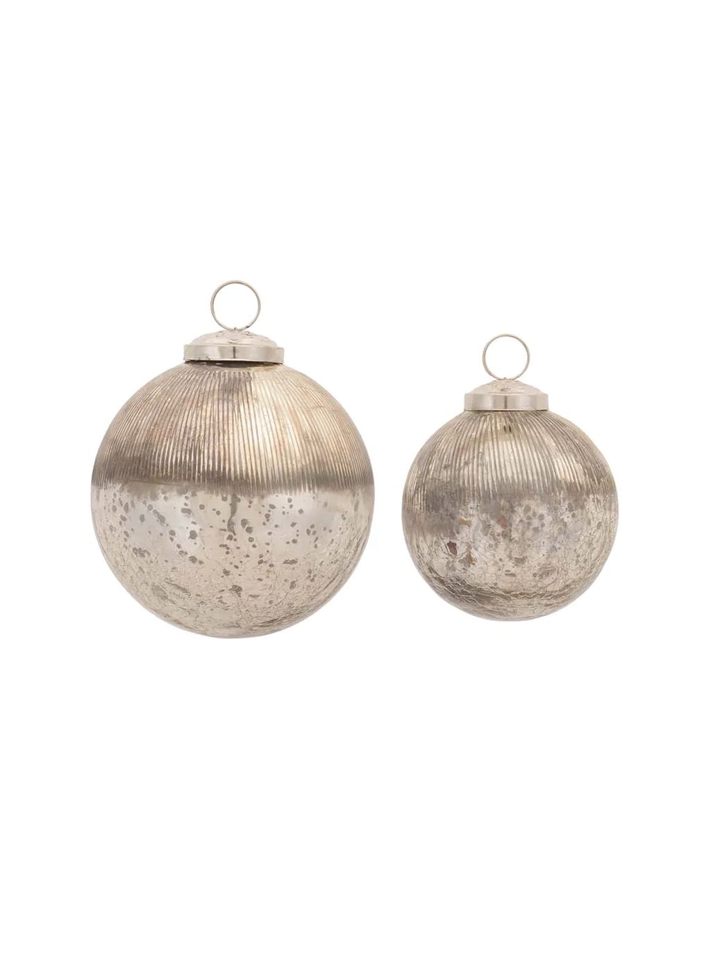 Mercury Ball Ornaments | Set of 2 | House of Jade Home