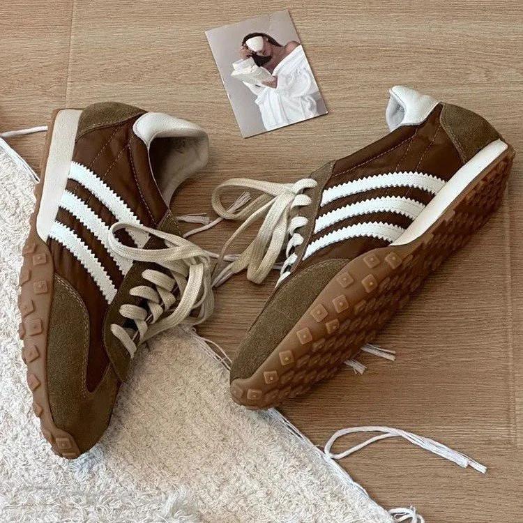 designer shoes new Women's flat leather German training shoes style for spring and autumn Super p... | DHGate