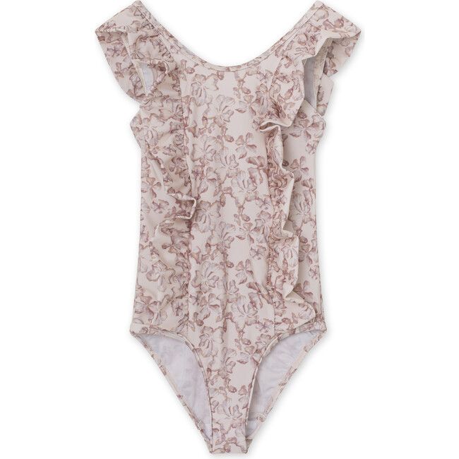 Mini A Ture | Delicia Toddler Swimsuit, Shell (Rose Pink, Size 9-10Y) | Maisonette | Maisonette