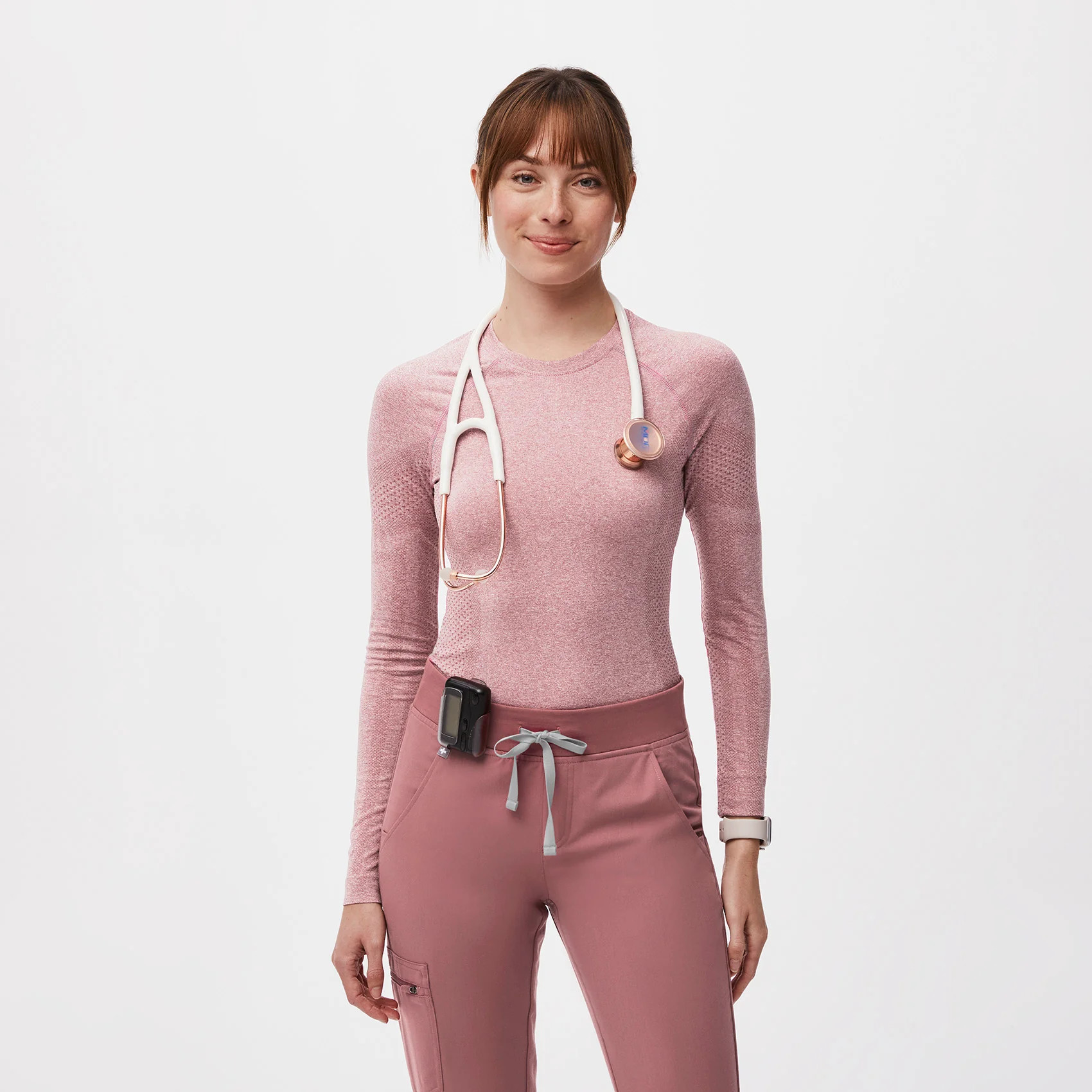 Women's Salta Seamless Longsleeve Underscrub - Mauve · FIGS | FIGS