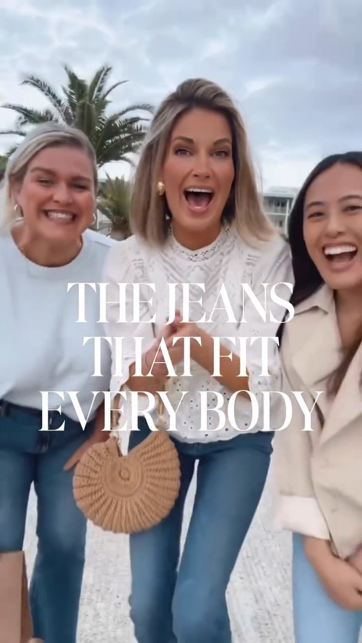 The jeans that ACTUALLY fit (almost) everyone. I am 5’11” wearing 28x30. Marissa is 5’5” in 33x26. Amanda is 5’0” in 24x26.

#LTKTall #LTKMidsize #LTKPetite