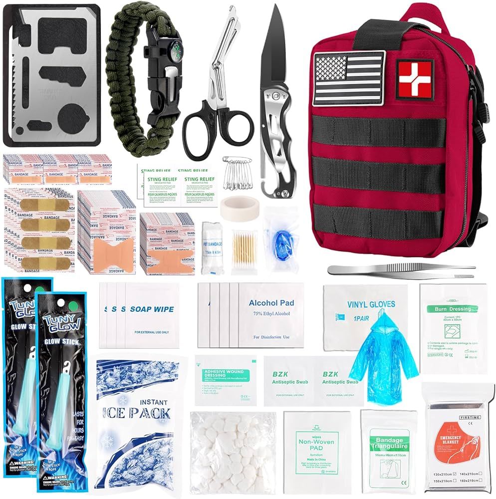 DLMD 278 PCS First Aid Kit for Car Home, Gifts for Dad Him Men Women Kids Christmas,Survival Kits... | Amazon (US)