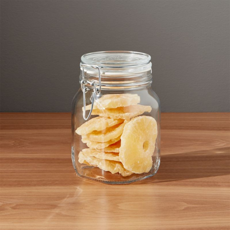 Fido 1-Liter Jar with Clamp Lid + Reviews | Crate & Barrel | Crate & Barrel