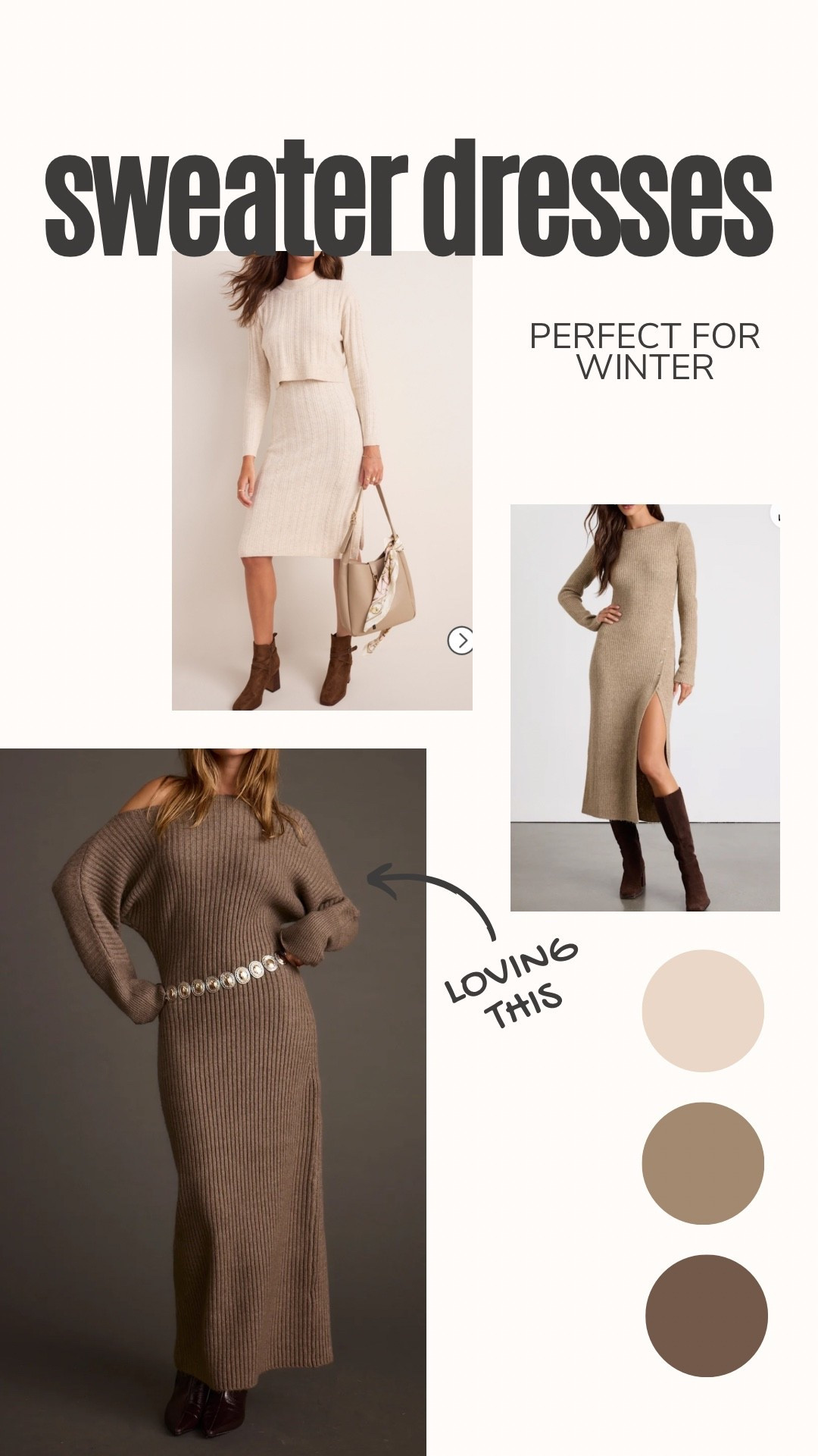 Sweater dresses I’m loving! 