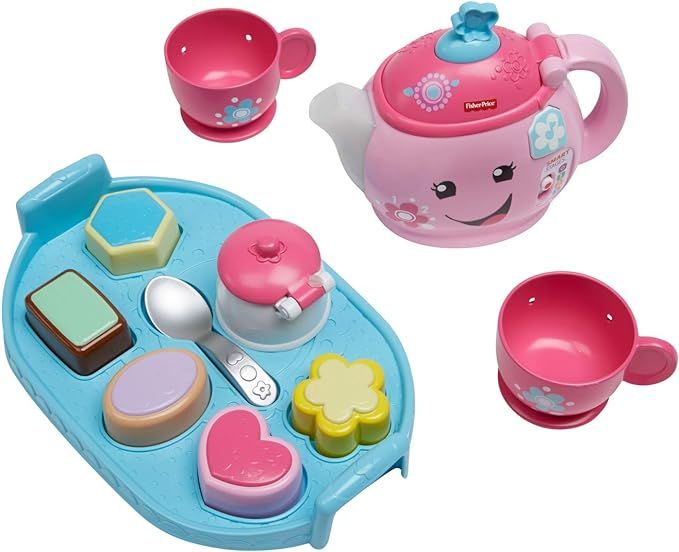 Fisher-Price Laugh & Learn Sweet Manners Tea Set, Brown/A | Amazon (US)