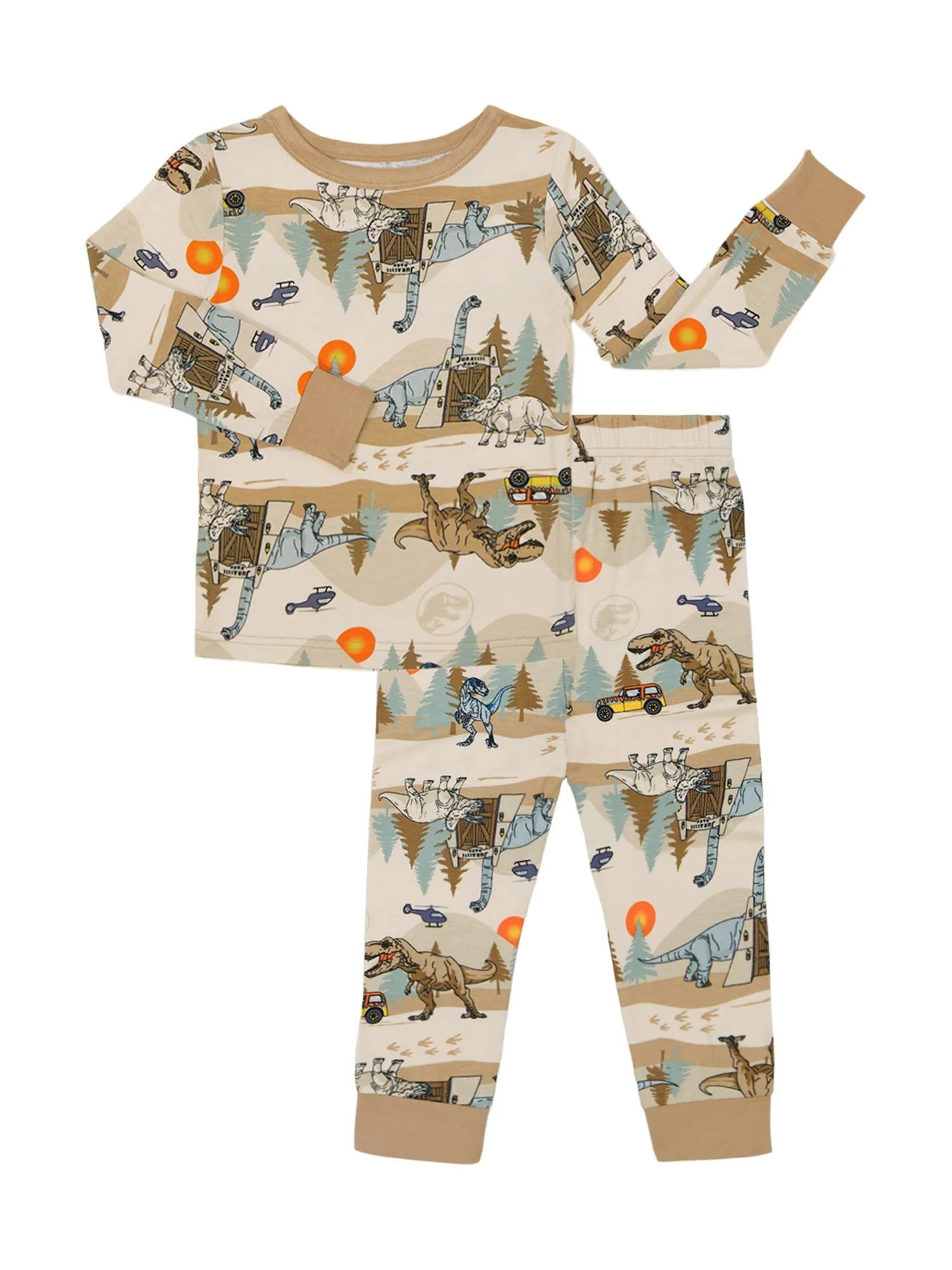 Character Toddler Viscose Unisex 2-Piece Pajama Set, Sizes 12M-5T | Walmart (US)