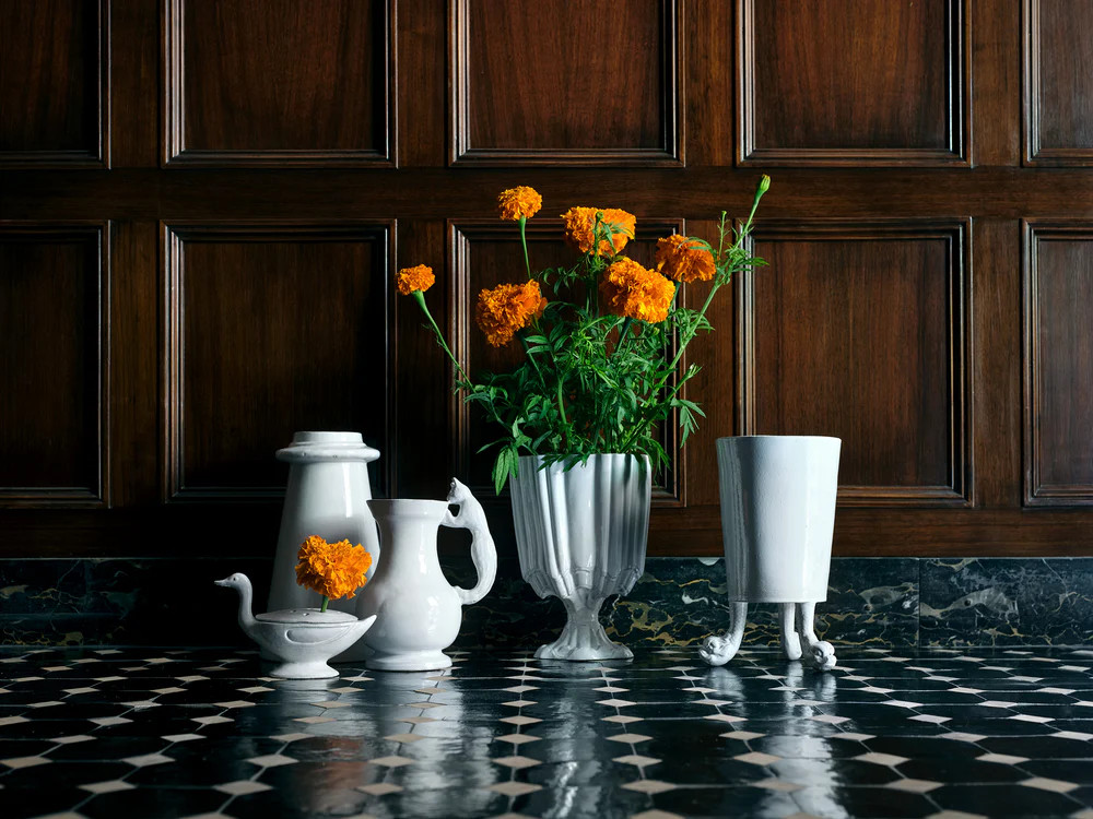 Astier de Villatte Rocaille Vase | Jayson Home