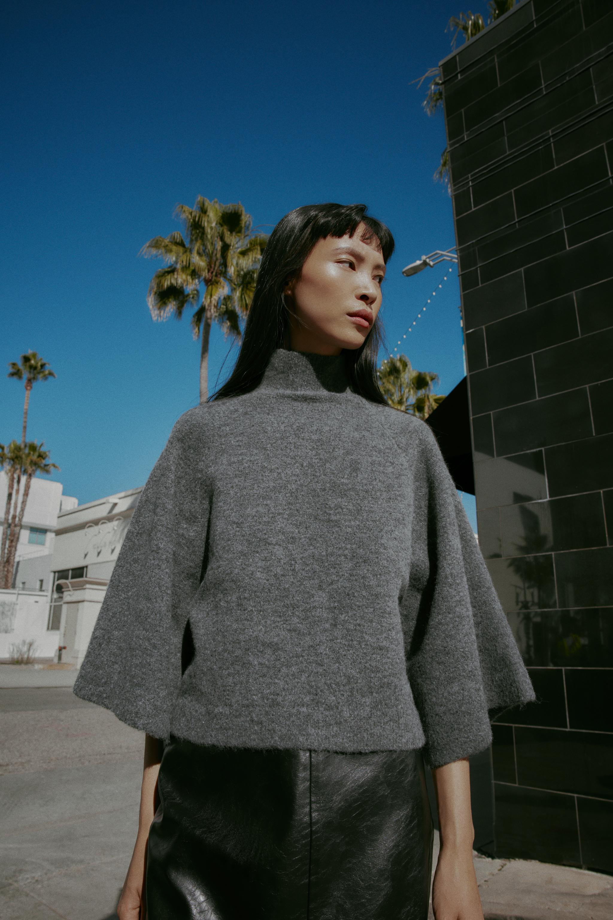 WIDE SLEEVE KNIT JUMPER | Zara US