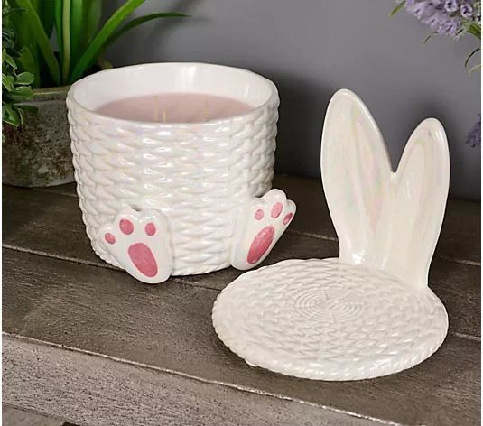 HomeWorx by Slatkin & Co. 14oz 7 Layer Carrot Cake Bunny Candle | QVC