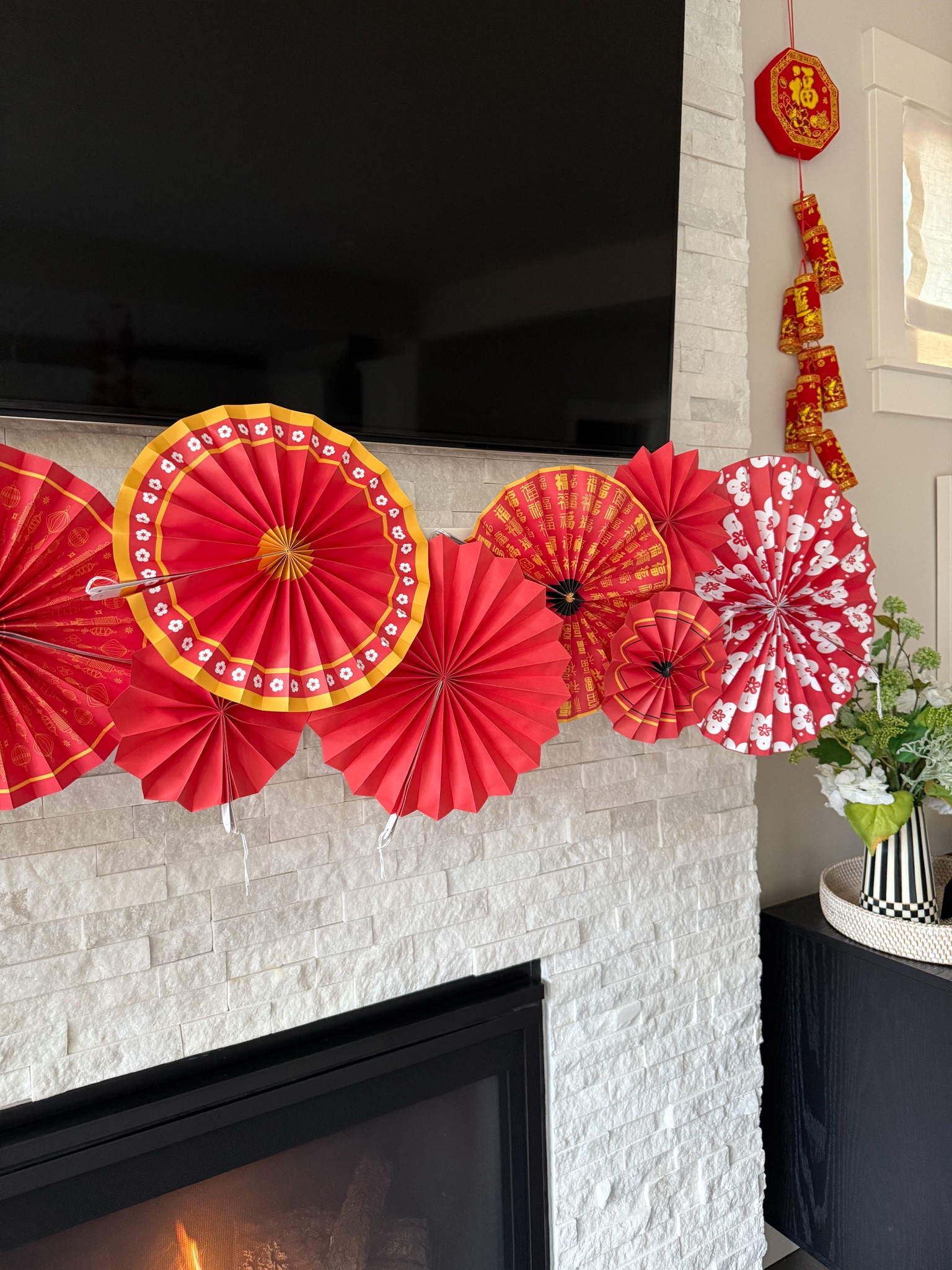 Decorating for the Lunar New Year is always so much fun! I'm using these hanging decorations, paper fans and red lanterns! 

Chinese lunar new year, Vietnamese Lunar New Year Decorations 2026, Tết, Artificial Flowers, Hanging Ornaments, Chinese Red Lanterns Oriental Hanging Lucky Paper Fans,  double sided tape, command clips, home decor, frame, year of the horse

#LTKHome #LTKSeasonal