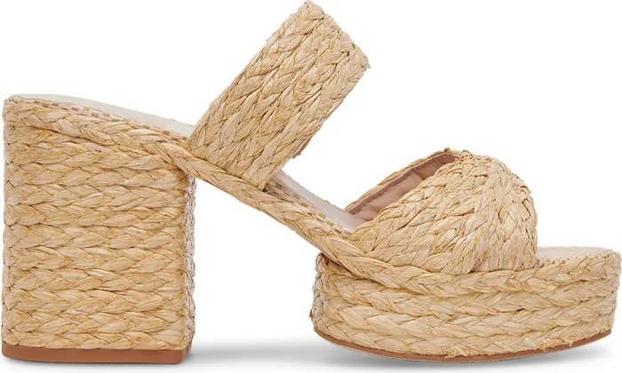 Latoya Raffia Platform Sandal (Women) | Nordstrom