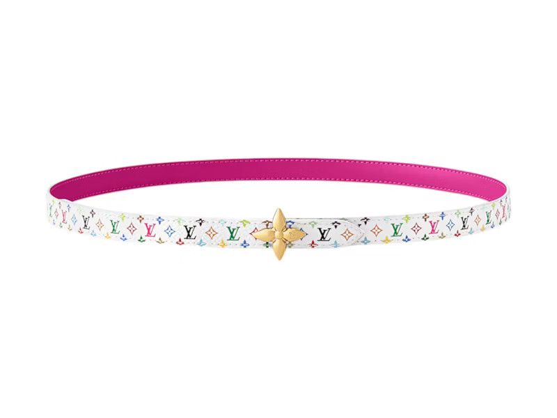 Women's Louis Vuitton x Takashi Murakami Flowergram 15mm Reversible Belt | StockX
