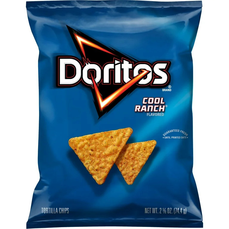 Doritos Tortilla Chips Cool Ranch Flavored 2.625 oz Bag - Walmart.com | Walmart (US)