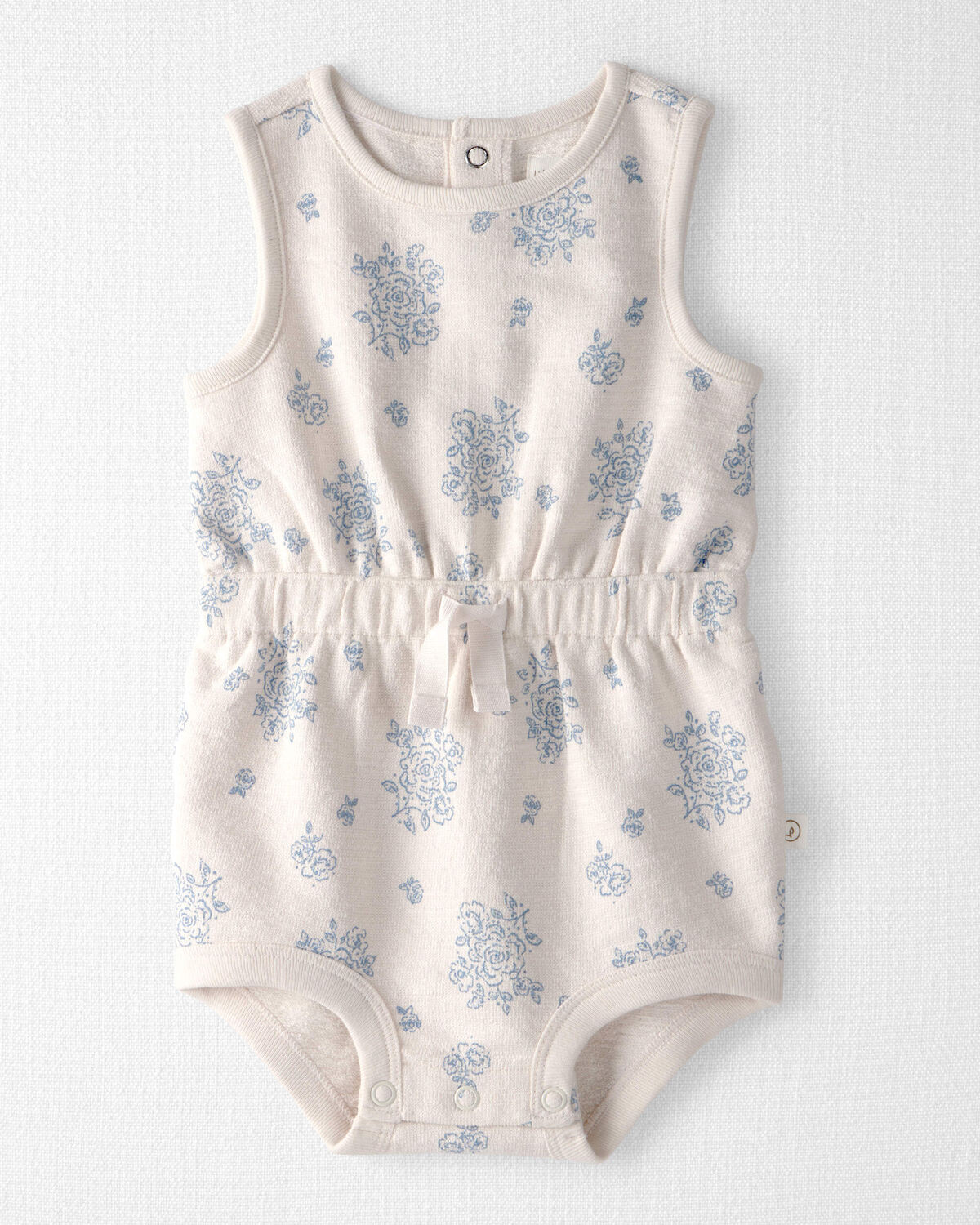 Baby Girl Organic Cotton Romper in Royal Bloom Print - Little Planet | Carter's | Carter's Inc