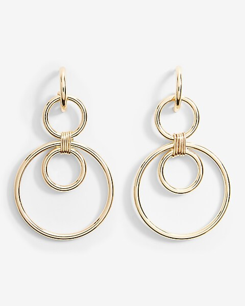 Multi Circle Drop Earrings | Express