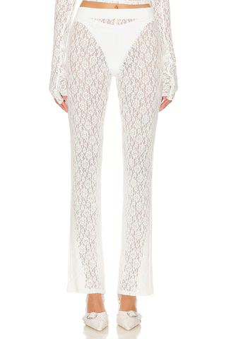 EB Denim Split Hem Legging in Off White from Revolve.com | Revolve Clothing (Global)