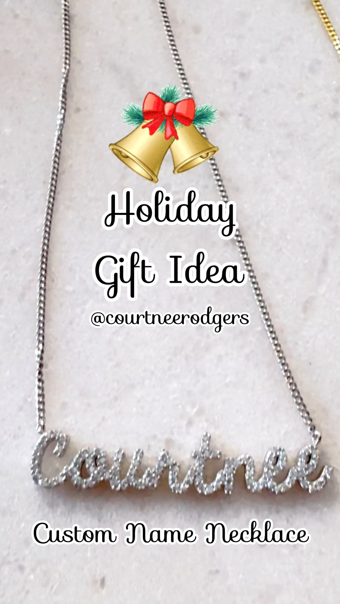 My custom Nameplate Necklaces are 25% OFF! I have the “Script” in both the gold and silver diamond pave! 

BaubleBar, gifts for her, holiday gifts, name necklaces 

#LTKHoliday #LTKStyleTip #LTKSeasonal