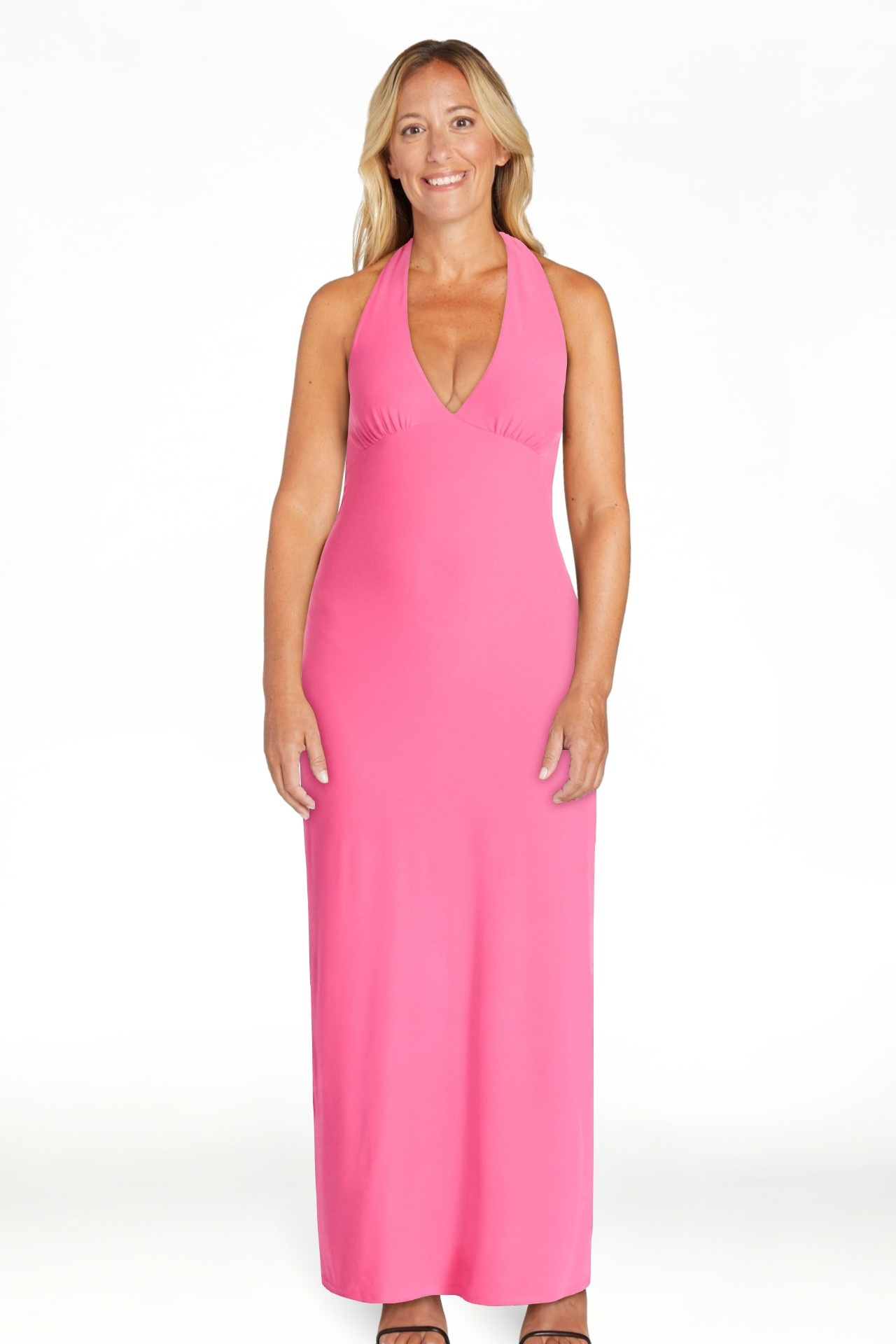 No Boundaries Halter Maxi Dress, Women's & Women's Plus Sizes XXS-4X | Walmart (US)