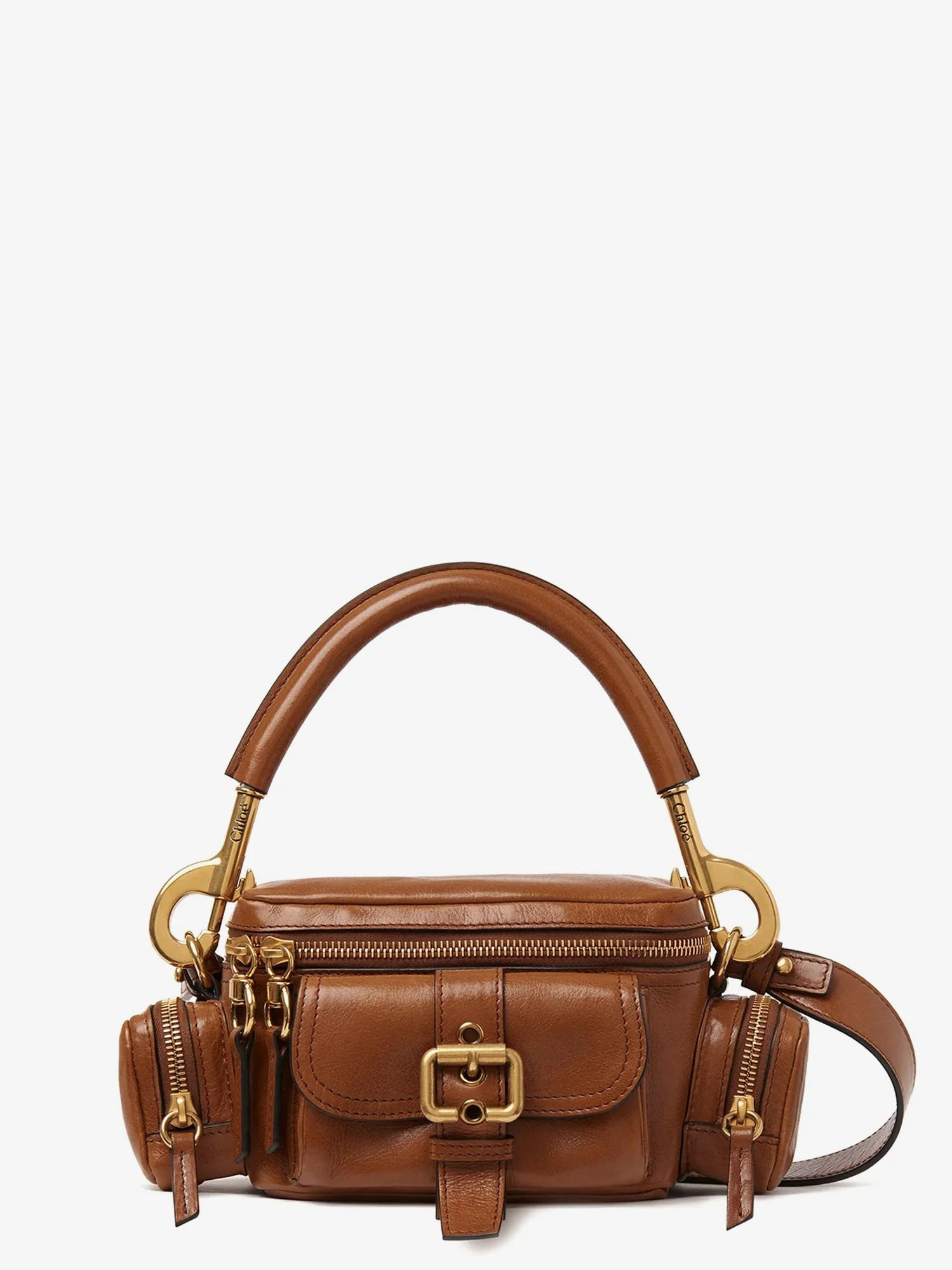 Small double carry leather bag with multipocket detail - CHLOE' - gender_Woman | Nugnes 1920