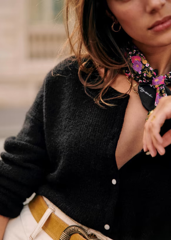 Gaspard Jumper  - Rosewood - Super kid mohair - Sézane | Sezane Paris