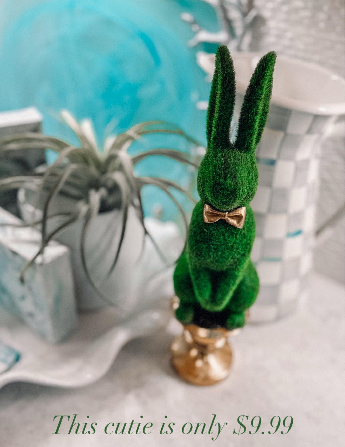 Moss bunny 
Green bunny 
TJ Maxx finds 
Home decor 
Spring decor 

#LTKSaleAlert #LTKSeasonal #LTKHome