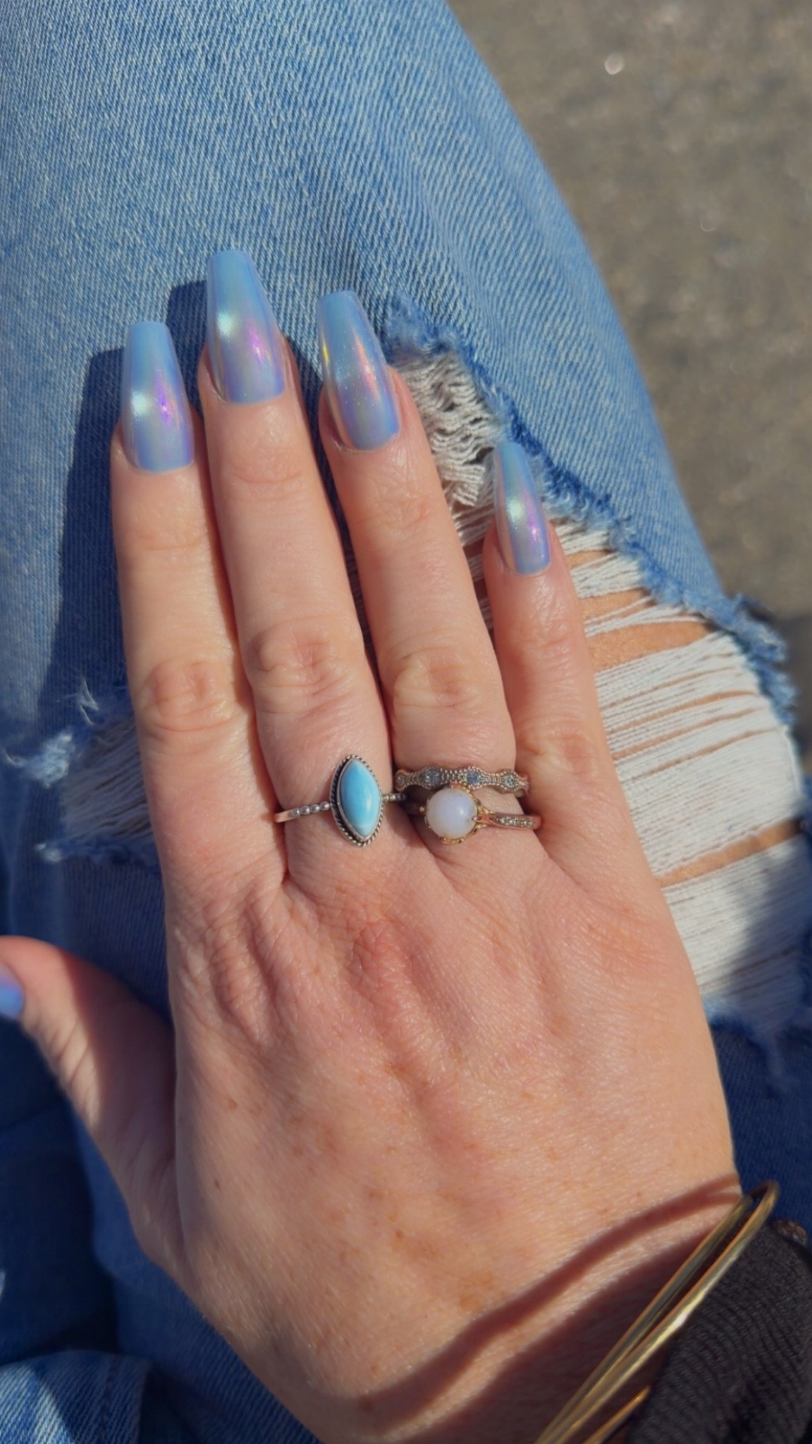 This color + these rings = I’m obsessed 💙✨ 

#LTKmomlife #LTKdayinmylife #LTKootd