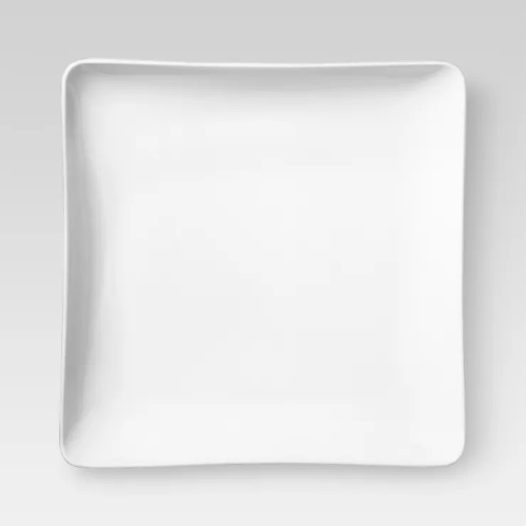 8" Porcelain Square Salad Plate White - Threshold™ | Target