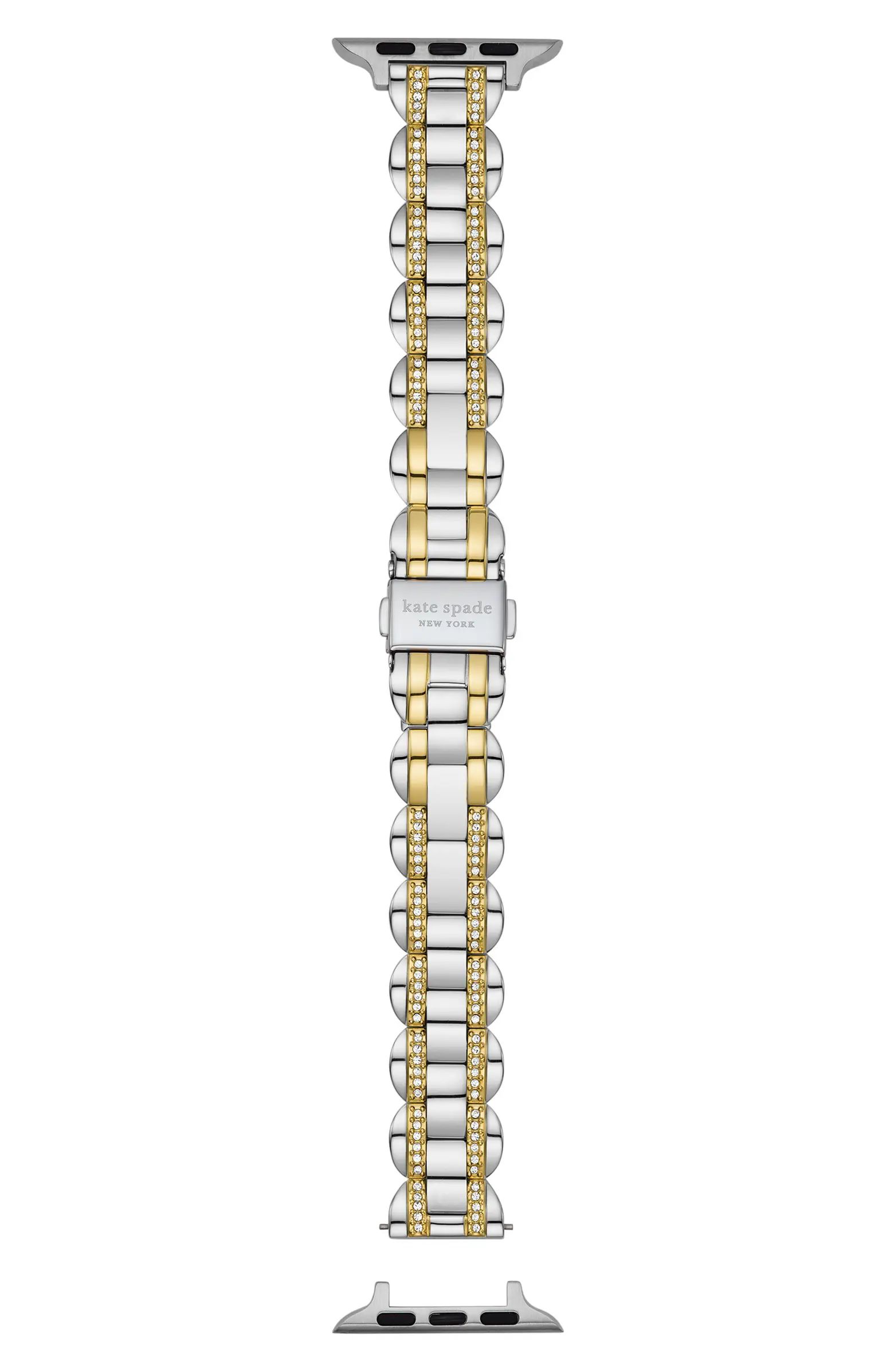 scallop Apple Watch® pavé bracelet strap, 38mm/40mm | Nordstrom