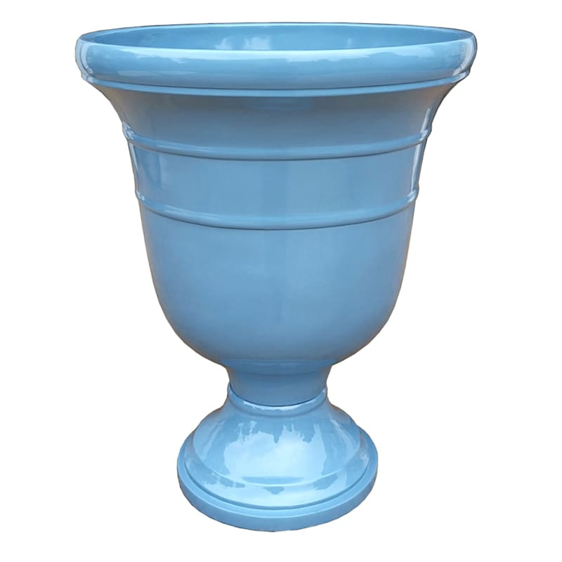 Light Blue Florian Urn Outdoor Planter, Large | At Home