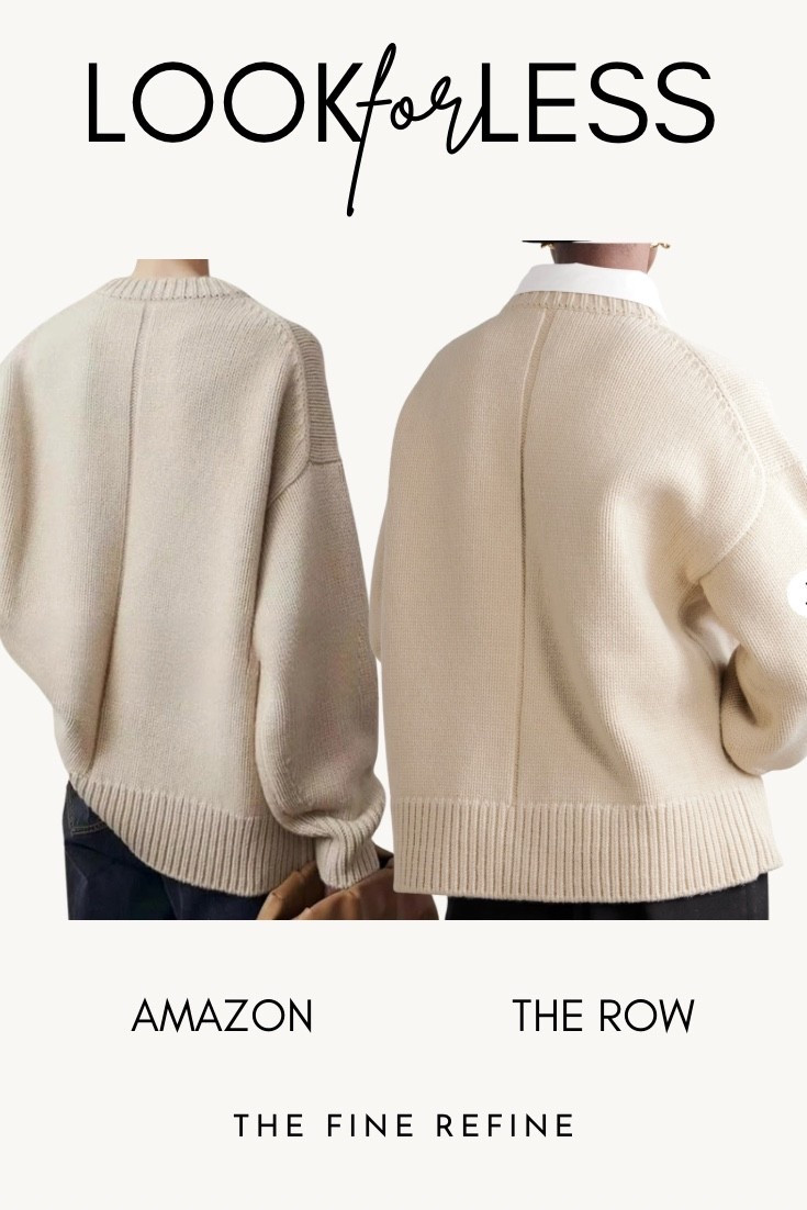 If The Row’s Ophelia isn’t in your budget, this Amazon wool-blend sweater is a great option for a polished, minimalist wardrobe #LookForLess