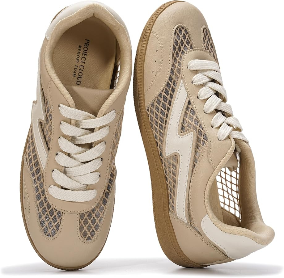 Project Cloud Sneakers for Women - Lace-Up Shoes for Women Trendy Women Sneakers with Memory Foam... | Amazon (US)