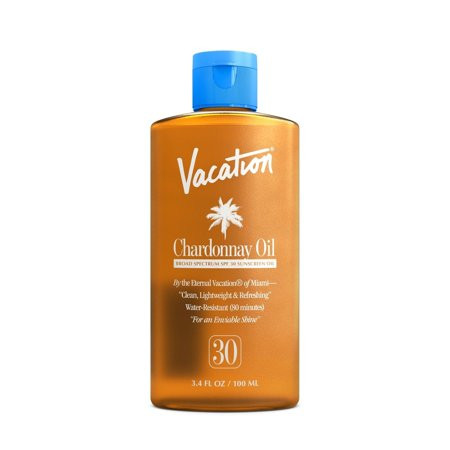 Vacation Chardonnay Oil SPF 30 Broad Spectrum Sunscreen Oil 3.4oz | Walmart (US)