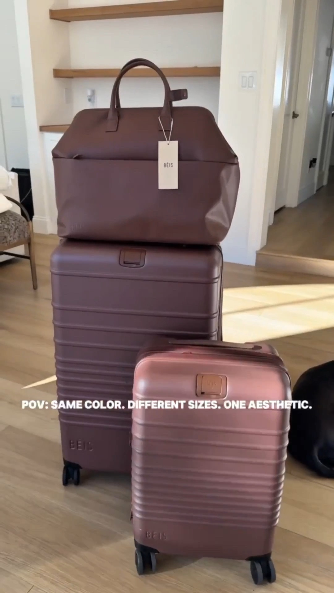 Obsessed with my BÉIS luggage + weekender!! Sleek, lightweight, and so functional. Perfect for carry-on flights, weekend trips, or mom-on-the-go life. 

#LTKU #LTKselfcare #LTKTravel