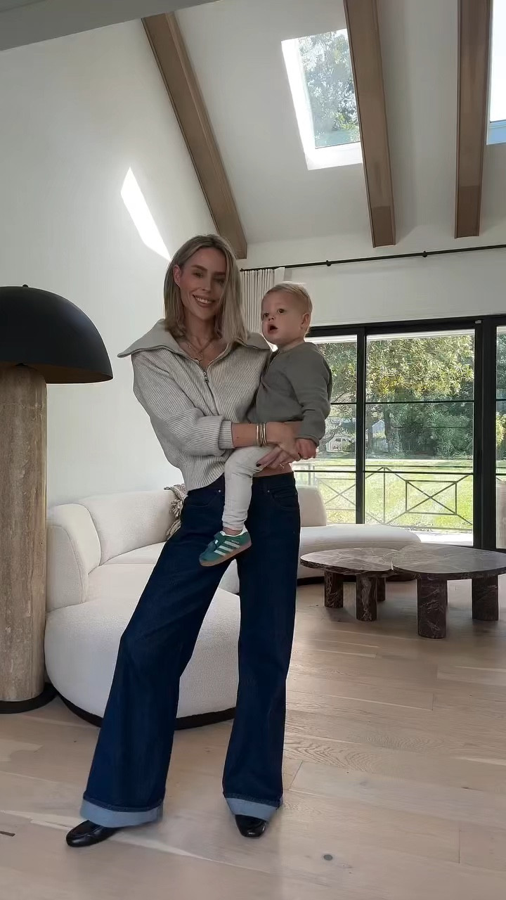 park date with my little man🥹gahh this age is truly my favorite✨✨

ps I LOVE this @anntaylor Weekend Collection denim and knit! Been on major repeat over here!
1d